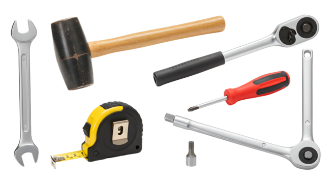 Assorted Hand Tools for DIY Projects and Repairs