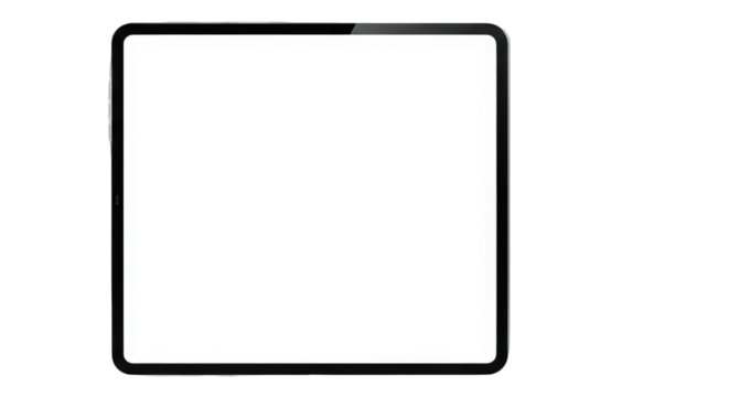 Blank, empty, rectangular digital display, technology, screen, device.
