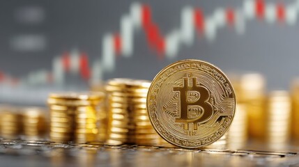 Bitcoin coin resting on a table representing trend strength and momentum indicators in cryptocurrency investments