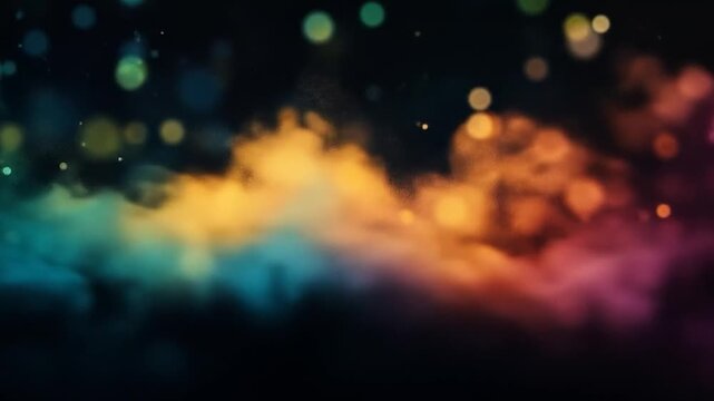 Abstract Cloud of colors:  A vibrant, abstract composition showcasing a swirling cloud of colors, evoking a sense of cosmic wonder, energy, and imagination.