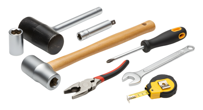 Assorted Hand Tools for DIY Projects and Repairs