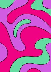 Melt trippy psychedelic background illustration