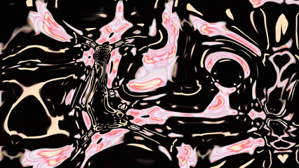 Obraz premium Fluid Marble Texture with Organic Flow, Abstract Liquid Pattern with Wavy Structure, Melted Surface Design with Soft Transitions, Psychedelic Swirl Texture with Marble Effect
