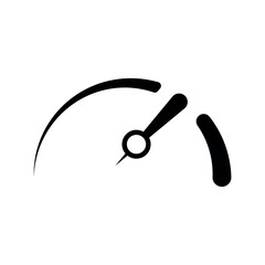 Speedometer performance accelerate meter icon.