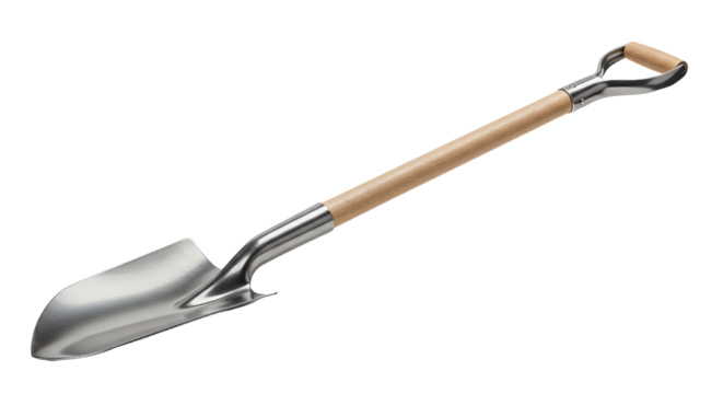 Shovel tools isolated on white background