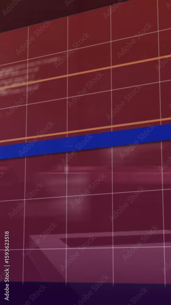 Poster deleting files, processing animation over red grid background