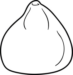 vector illustration of a pear