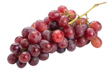 Fototapeta premium Bunch of Red Grapes Isolated
