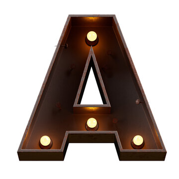 Bright Neon Font with fluorescent tubes.Metallic futuristic  cyberpunk Alphabet. 3d Rendering Isolated on black Background.