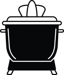 cooking pot vector illustration