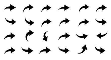 Arrow Navigation Set Directional Symbols for Web and UI Design