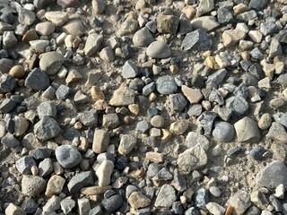 Gravel Rock Surface with Earthy Textures