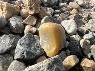 Rocky Ground Texture with Mixed Size Gravel