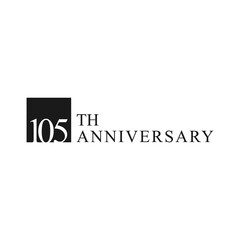 anniversary logo design, 105th anniversary, symbol, icon, party, logo design for 105th anniversary, vector, success, illustration, birthday, symbol, background, year, congratulations, greeting, invita