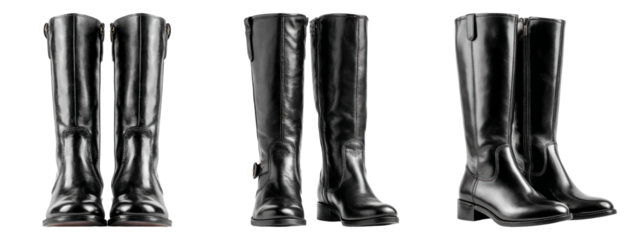 Elegant Black Knee-High Boots for Stylish Footwear Choices