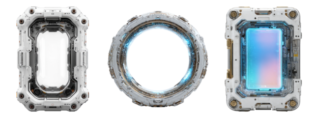 Futuristic Sci-Fi Frames for Digital Displays and Visual Effects