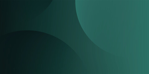 A dark green background with smooth, overlapping circles. The background is green with a gradient texture, creating a modern, abstract style