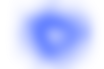 Bright blue abstract gradient with layered contours and central glow isolated on a transparent background
