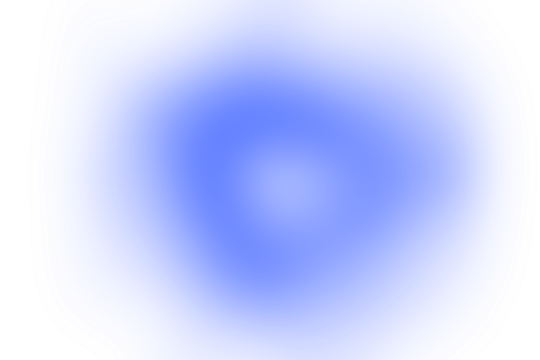 Bright blue abstract gradient with layered contours and central glow isolated on a transparent background