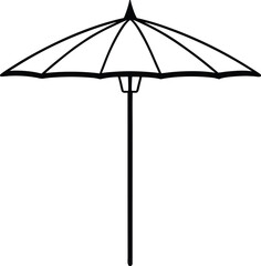 Obraz premium umbrella isolated on white background
