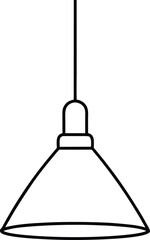 vector illustration of a lamp
