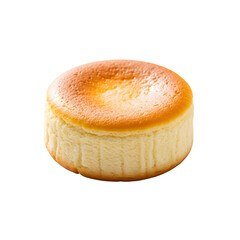 Round Baked Cheesecake Dessert with Golden Crust.