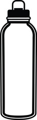Obraz premium blank metal can on white