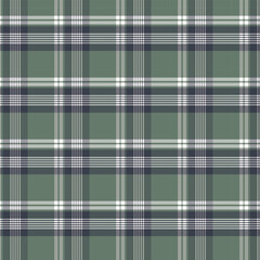 Seamless Gingham Plaid in Green, Blue, and White