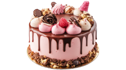 cake birthday on white background