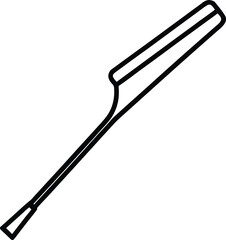 vector illustration of a brush isolated