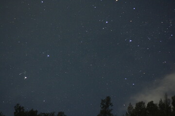 starry night sky with stars