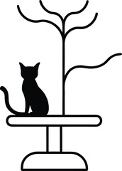 black cat with a heart