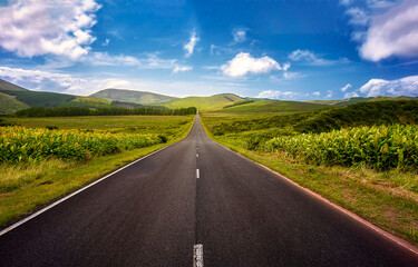 country road in the mountains