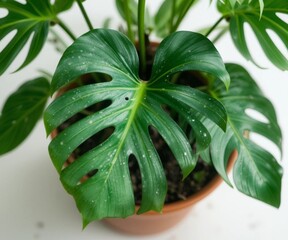 Monstera leaf decoration plant