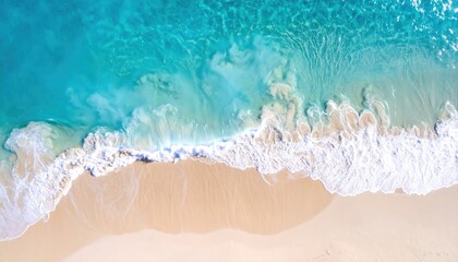Obraz premium Aerial view of a tropical beach