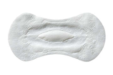 Sanitary napkin, close up view.