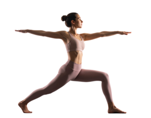 Untitled design - Yoga Pose Silhouette with Gradient Body Glow, Side View, Transparent Background