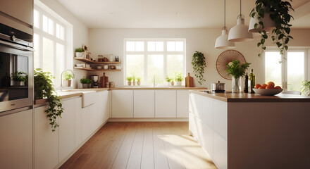 Stylish Open-Plan Kitchen Design