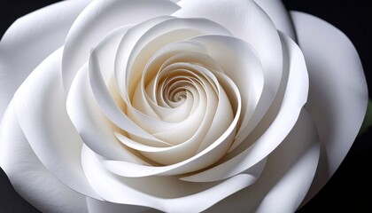 Detailed close-up of a white rose