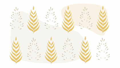 Vector illustration of flowering plants in summer perfect for backgrounds and seasonal designs