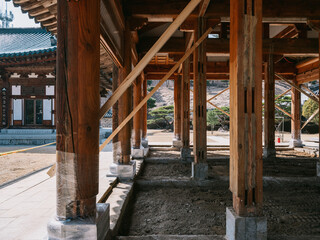 wooden bridge over the sea