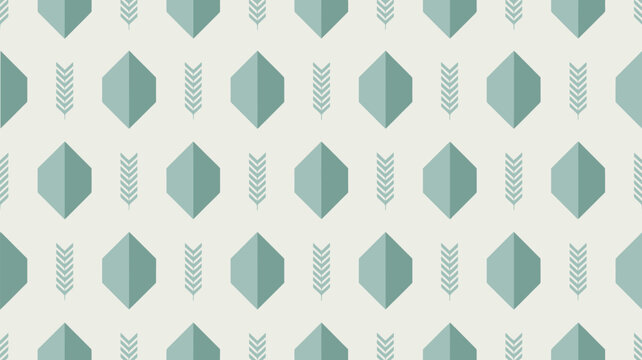 Arrow and tree pattern on a light background seamless repeating design