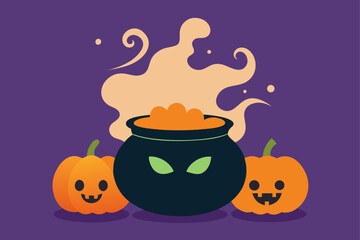 halloween pumpkin with a pumpkin