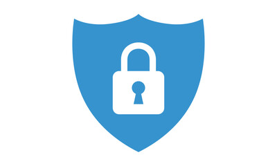 Secure internet icon. Protective shield sign digital security with the image of a padlock. Symbol security protection web. Vector illustration.
