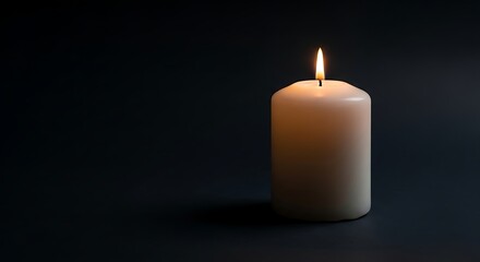 Candle light flame wax burning bright white dark background memorial rememberance peace