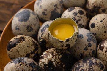 Fototapeta premium Fresh quail eggs