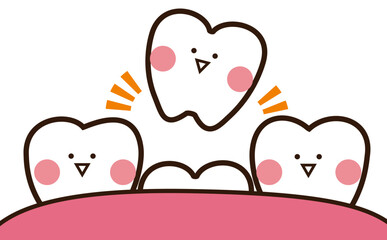歯が抜けたイラスト