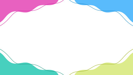 Obraz premium colorful waves pattern for frame background