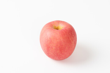 A red apple on white background