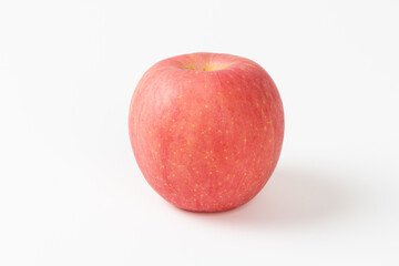 A red apple on white background